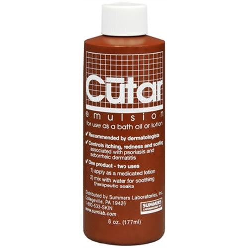 Cutar Emulsion Steroid-Free Coal Tar Solution By Summers - 6 Oz